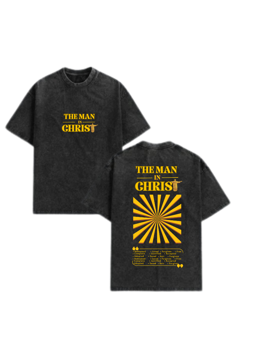 The Man In Christ Acid Wash Shirt image